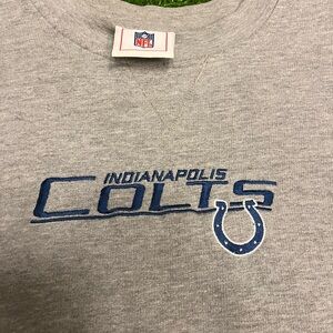 Vintage Indianapolis Colts NFL Crewneck XL Gray Distressed Sweatshirt RARE